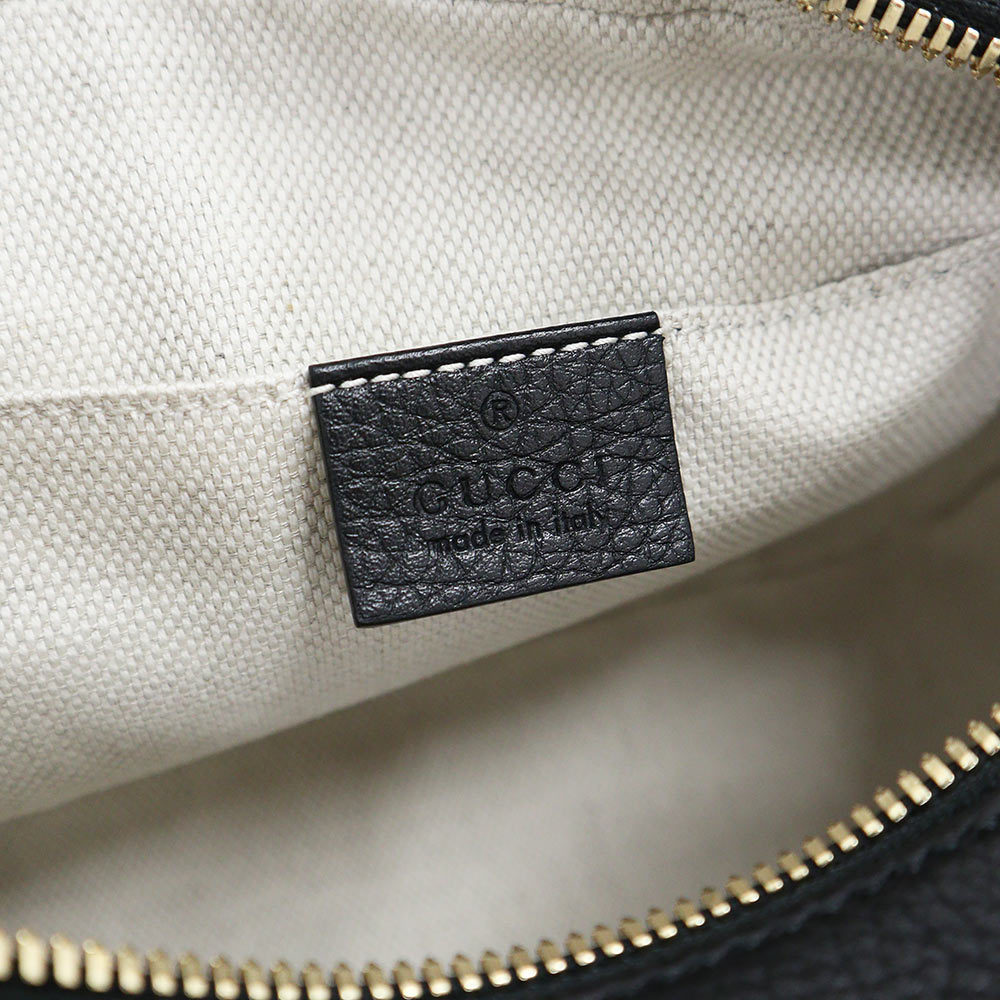 Gucci Soho Small Disco Bag Crossbody Grain Leather Black - Picture 7 of 8